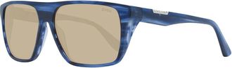 BMW Blauwe Aviator Zonnebril voor Mannen - Heren - Zonnebrillen - Blauw - ONE Size - Accessoires