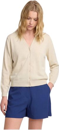 Kocca Truien & Vesten, Dames, Beige, XS, Relaxed Casual Lange Mouwen Vest