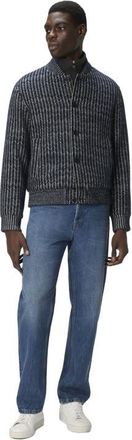 Missoni Zigzag Bomber Jacket in Blue & Grey at Nordstrom, Size X-Large