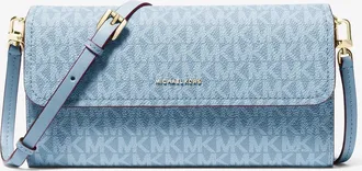 Michael Kors Jet Set Small Signature Logo Convertible Crossbody Bag