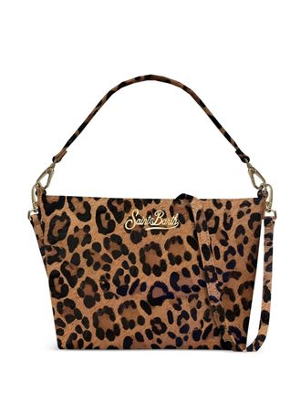 MC2 Saint Barth Aline Shoulder leopard print shoulder bag - women - Calf Hair - One Size - Brown