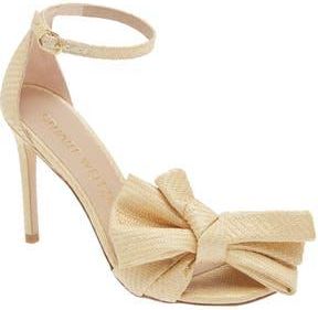 Stuart Weitzman Nudistcurve Loveknot Sandal in Wheat at Nordstrom Rack, Size 11