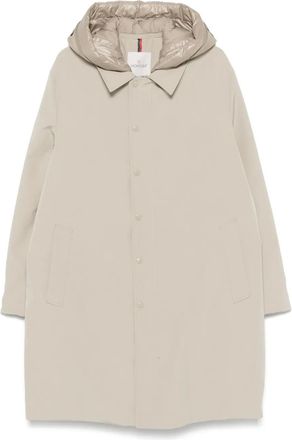 Moncler Miroir coat - men - Cotton/Polyester/Polyester/Down/Feather - 4 - Neutrals