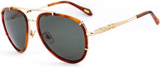 Just Cavalli Blue Metal Sunglasses