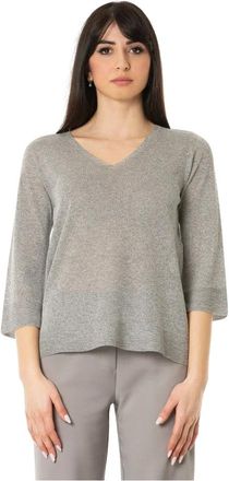 D.exterior Maglia lux con manica - - Knitwear - Donna - Grigio - M