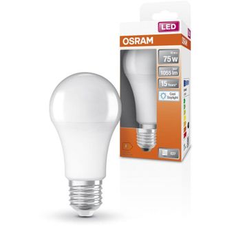 Osram Lampada LED Classic A75 Star Classic A75 per presa E27, forma di pera, FR, 1055 lume, luce diurna bianca, 6500k, sostituzione per lampadine da