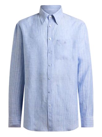 Etro striped buttoned shirt - Blue