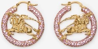 Burberry EKD Pavé Hoop Earrings