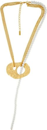 Dansk Copenhagen Parel Mix Statement Ketting - Dames - Kettingen - Geel - ONE Size - Accessoires