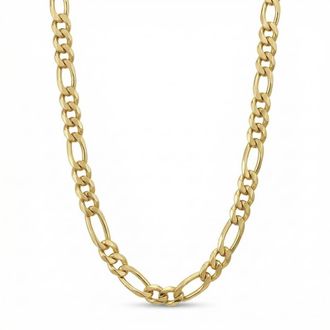 Pompeii3 14k Yellow Gold-filled Solid Figaro Link Chain Necklace