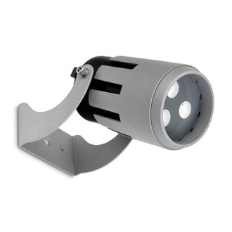 Leds - C4 Ledsc4 Powell - Proyector Led 9.7w Y 403lm Con Luz C&aacute;lida 3000k. Di&aacute;metro 9cm. Estructura De Aluminio. Uso Exterior Ip65. Color Gris
