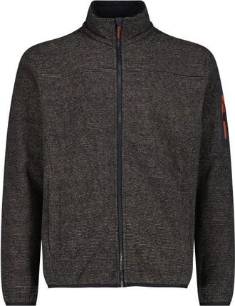 F.lli Campagnolo Jacket Jacquard Knitted 38H2237 Fleecejacke f&uuml;r Herren | schwarz/grau