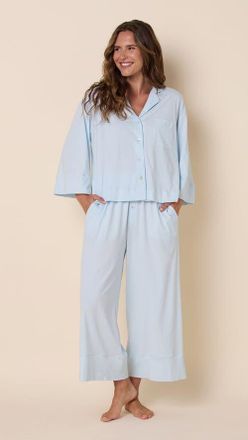 The Cats Pajamas The Mariposa Set in Mist at Nordstrom, Size X-Large