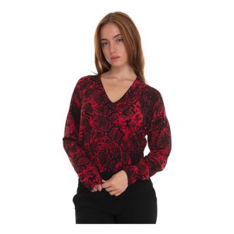 Liu Jo V-neck Pullover - Dames - V-hals truien - Rood - XL - Truien & Vesten