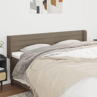vidaXL Cabecero De Tela Gris Taupe 183x16x78/88 Cm Vidaxl