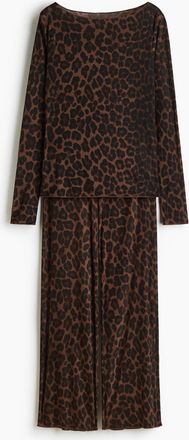 H&M Gerippter Pyjama - Beige