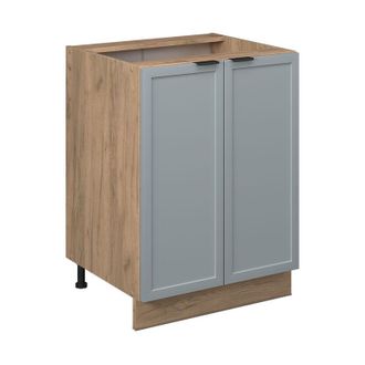 Vicco Mueble Bajo De Cocina Fame-line, Azul Claro-gris, 60 Cm Sin Encimera