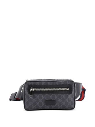 Gucci Soft Zip GG Coated Canvas Small belt bag - Zwart