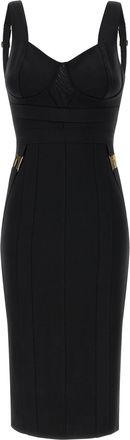 Elisabetta Franchi Corset Dress Abiti Nero-Donna