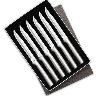 Rada 6 Piece Steak Knife Set in Gift Box in Silver at Nordstrom