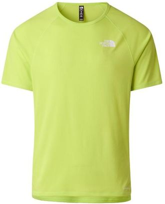 The North Face Sunriser S/S Laufshirt f&uuml;r Herren | gr&uuml;n/gelb