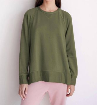 Stateside Softest Raglan Sweatshirt In Pistachio
