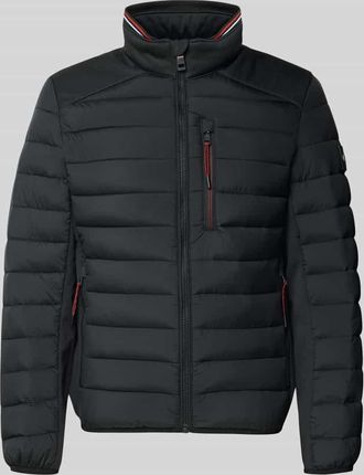Tom Tailor Regular Fit Steppjacke mit Stehkragen in Black, Gr&ouml;&szlig;e XXXL
