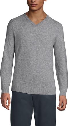 Lands End CashTouch V Neck Sweater in Gray Heather at Nordstrom, Size Xx-Large