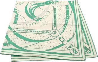 Herm&egrave;s Foulard Carr&eacute;jean Carres 140 La Promenade Du Matin anni 2010 - Toni neutri