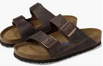 Birkenstock Womens Arizona Soft Footbed Sandal In Habana