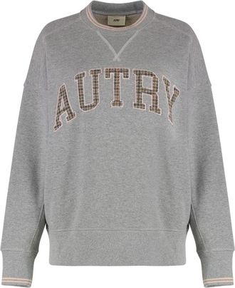 Autry Varsity Letter Sweatshirt - Dames - Sweatshirts - Grijs - XS - Hoodies & sweatvesten