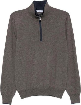 Gran Sasso Wool quarter-zip sweater