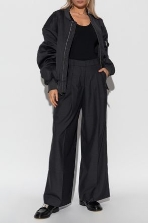 Entire studios Pleated Trousers, Womens, Grey