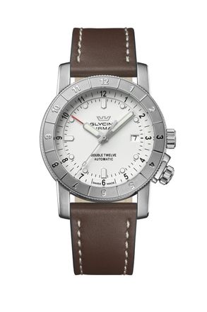 Glycine Mens Ariman Double Twelve 42mm Automatic Watch