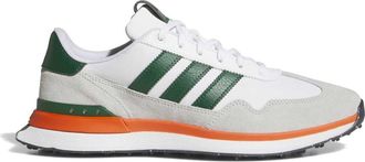 adidas Mens adidas Miami Hurricanes Textile Spikeless Golf Shoes in White at Nordstrom, Size 7
