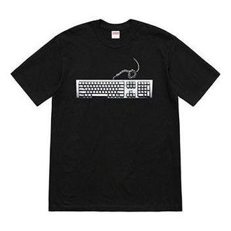 SUPREME SS19 Keyboard Tee Black Pattern Short Sleeve Unisex SUP-SS19-730