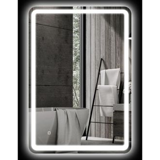 HOMCOM Homcom - Specchiera Bagno Touch 70x100cm led 3 Temperature e Antiappannamento