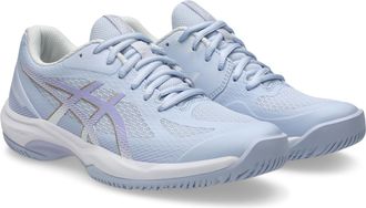 Asics Hallenschuh ASICS COURT HUNTER FF, Damen, Gr. 37,5, blau (blau fade, vapor), Synthetik, Schuhe Hallenschuh, besonders geeignet f&uuml;r Handball und Volley