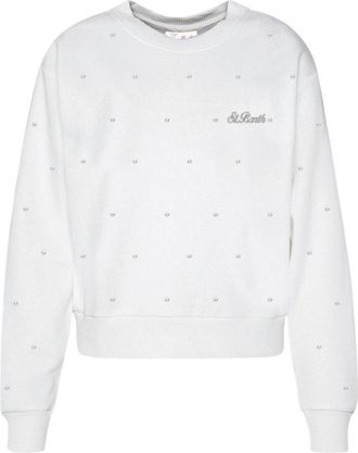 MC2 Saint Barth Crop crewnecksb 01n all over strass emb