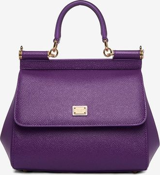 Dolce & Gabbana Handtasche aus Dauphine-Leder Medium Sicily