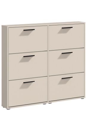 CARRYHOME Schuhkipper, Kaschmir, Kunststoff, 116x103x17 cm, Typenauswahl, stehend, Kleinmöbel