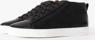 Oliver Sweeney Mens Oliver Sweeney Fermo Mens Mid Cut Deer Leather Trainers - Black - Size: 10