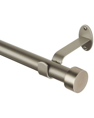 Elrene Serena Single Curtain Rod With Contemporary Cap Finial