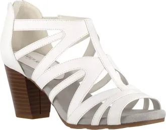 Easy Street Amaze Caged Heeled Sandal - Multiple Widths Available in White at Nordstrom, Size 7