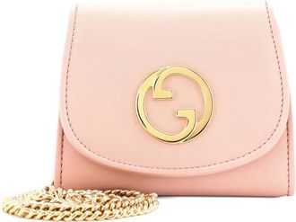 Gucci Blondie NM Wallet on Chain Leather Medium crossbody bag - Roze