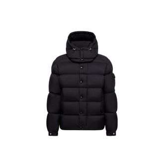 Moncler Moncler Maya 70 Hooded Short Down Jacket, Men, Black, Size: 0