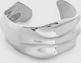 Monica Vinader Sterling Silver Nomade Bold Cuff