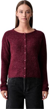 Mos Mosh Almine Knit Cardigan - Knitwear - Mujer - Rojo - XS