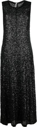 Norma Kamali Abito con paillettes - Nero