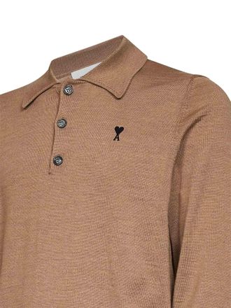 Ami Polo Shirt - Brown